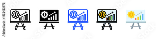 Presentation Icon Collection With Multiple Styles