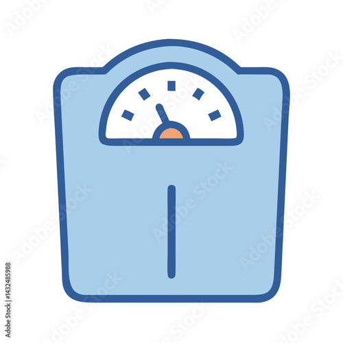 Weighing Scale for Diet Icon Design