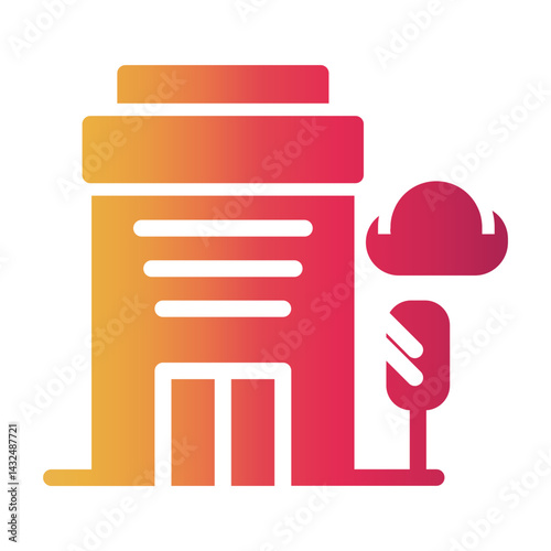accommodation Gradient icon