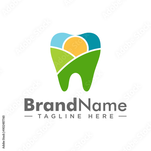 Field aun dental health logo design