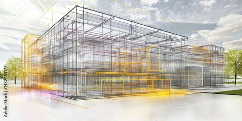 Wallpaper Mural Innovative facility design for modern manufacturing plants. Torontodigital.ca