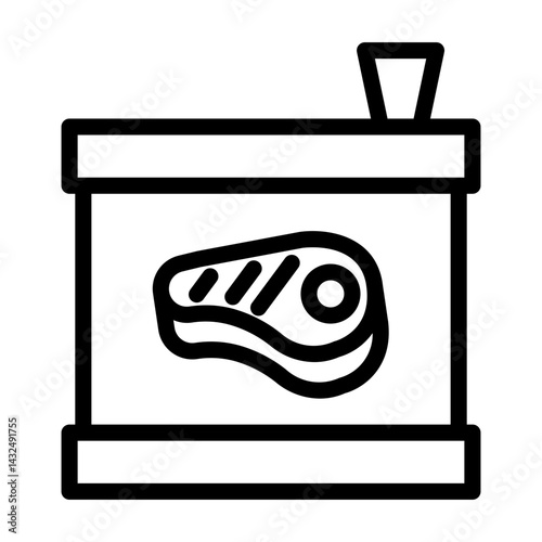 canned food Line Icon