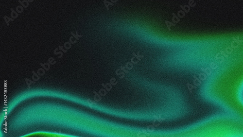 Abstract blue green gradient with grainy texture