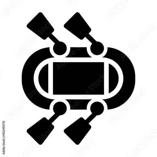 kayak Solid icon