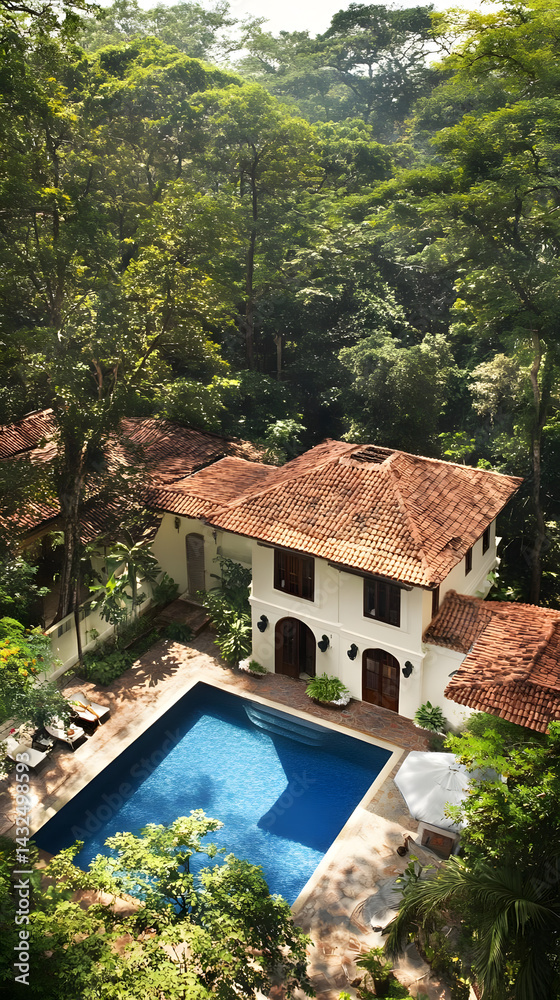 Tropical House Poolside Escape