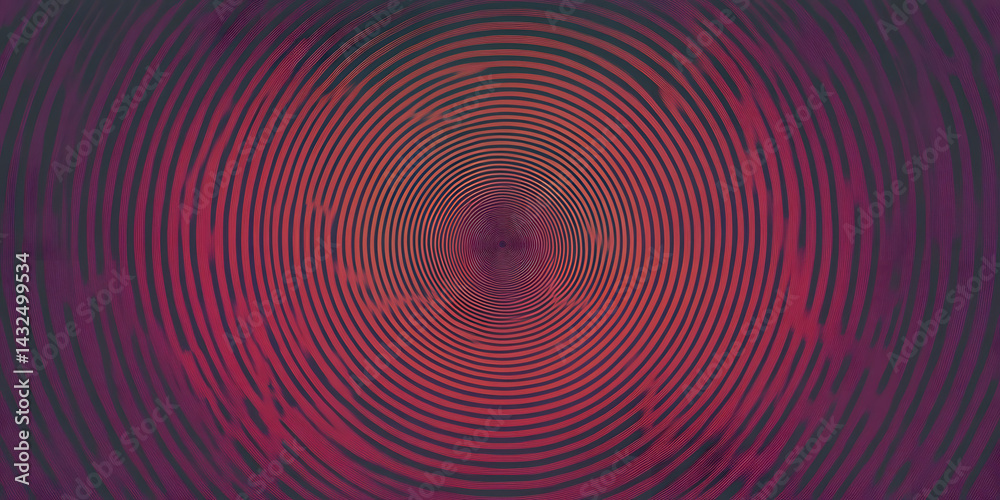 Abstract Spiral: Hypnotic Red Design