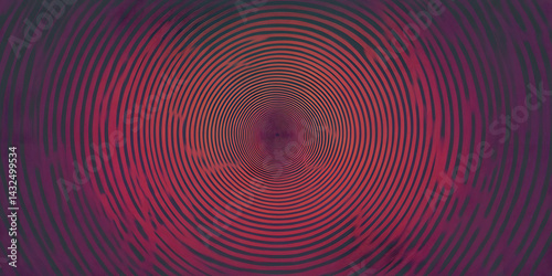 Obraz na płótnie Abstract Spiral: Hypnotic Red Design w salonie