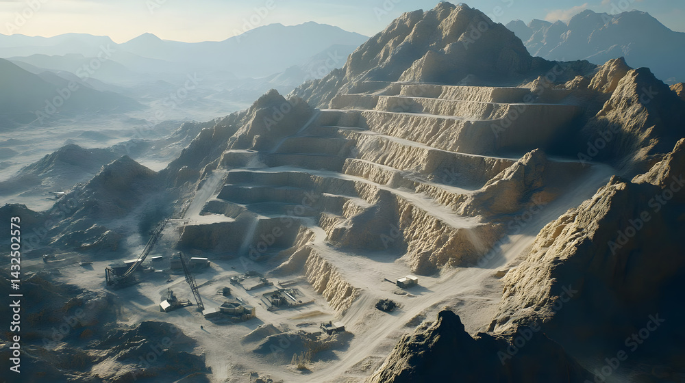 Mountaintop Quarry: Open-Pit Mining Scenes