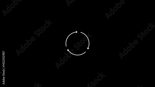 simple circle loading illustration concept