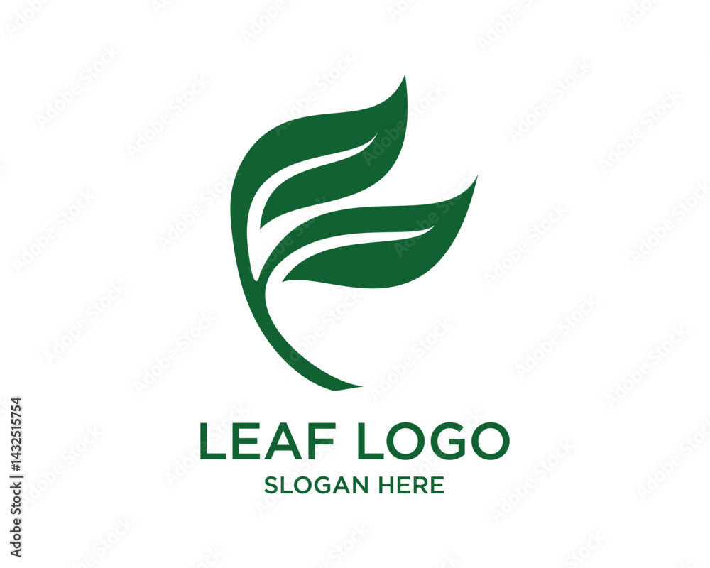 Leaf Logo Graphic Design Vector Leaf Logo Graphic Design Vector