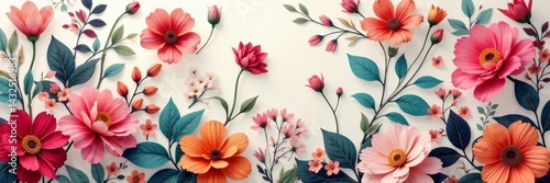 Decorative floral fabric background with elegant flower silhouettes, perfect for textiles and wallpapers, wallpapers, textiles, elegant