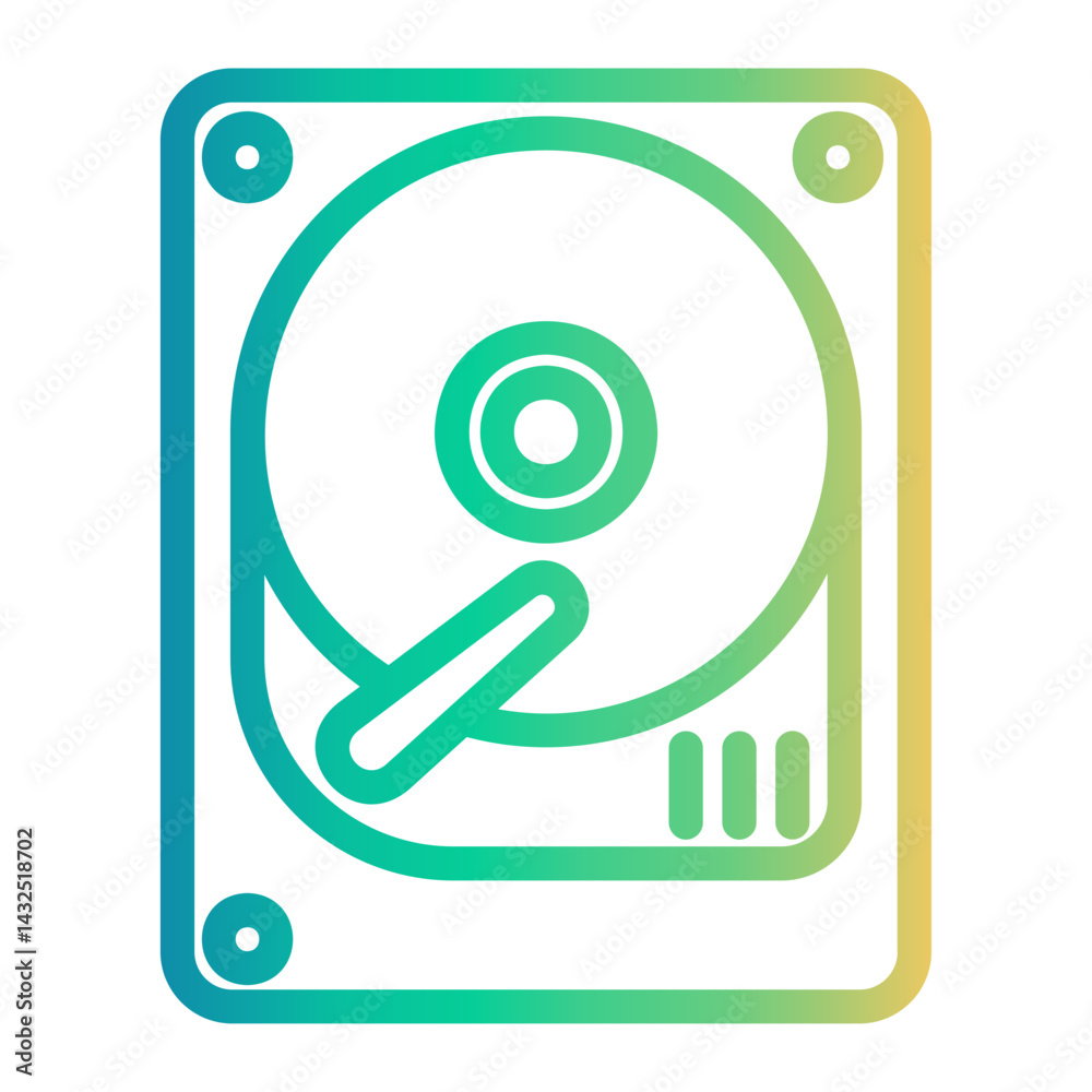 storage Line Gradient Icon storage Line Gradient Icon