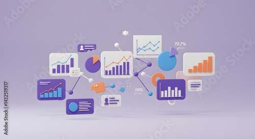 Data Visualization 3D Charts, Graphs, and Infographics for Business Analytics and Reporting