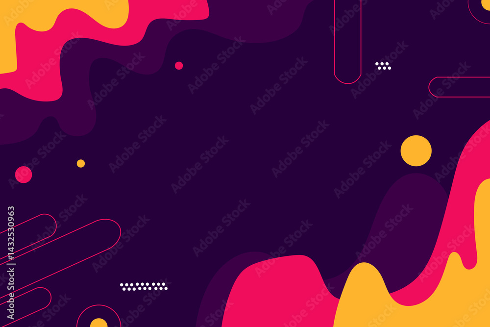Abstract Modern Background Vibrant Pink, Yellow, and Purple Fluid Shapes with Geometric Elements - Perfect for Website Banners, Social Media Posts, and Presentations Abstract Modern Background Vibrant Pink, Yellow, and Purple Fluid Shapes with Geometric Elements - Perfect for Website Banners, Social Media Posts, and Presentations