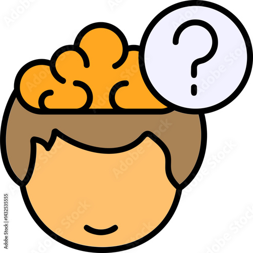 Question Human Mind Filled Icon