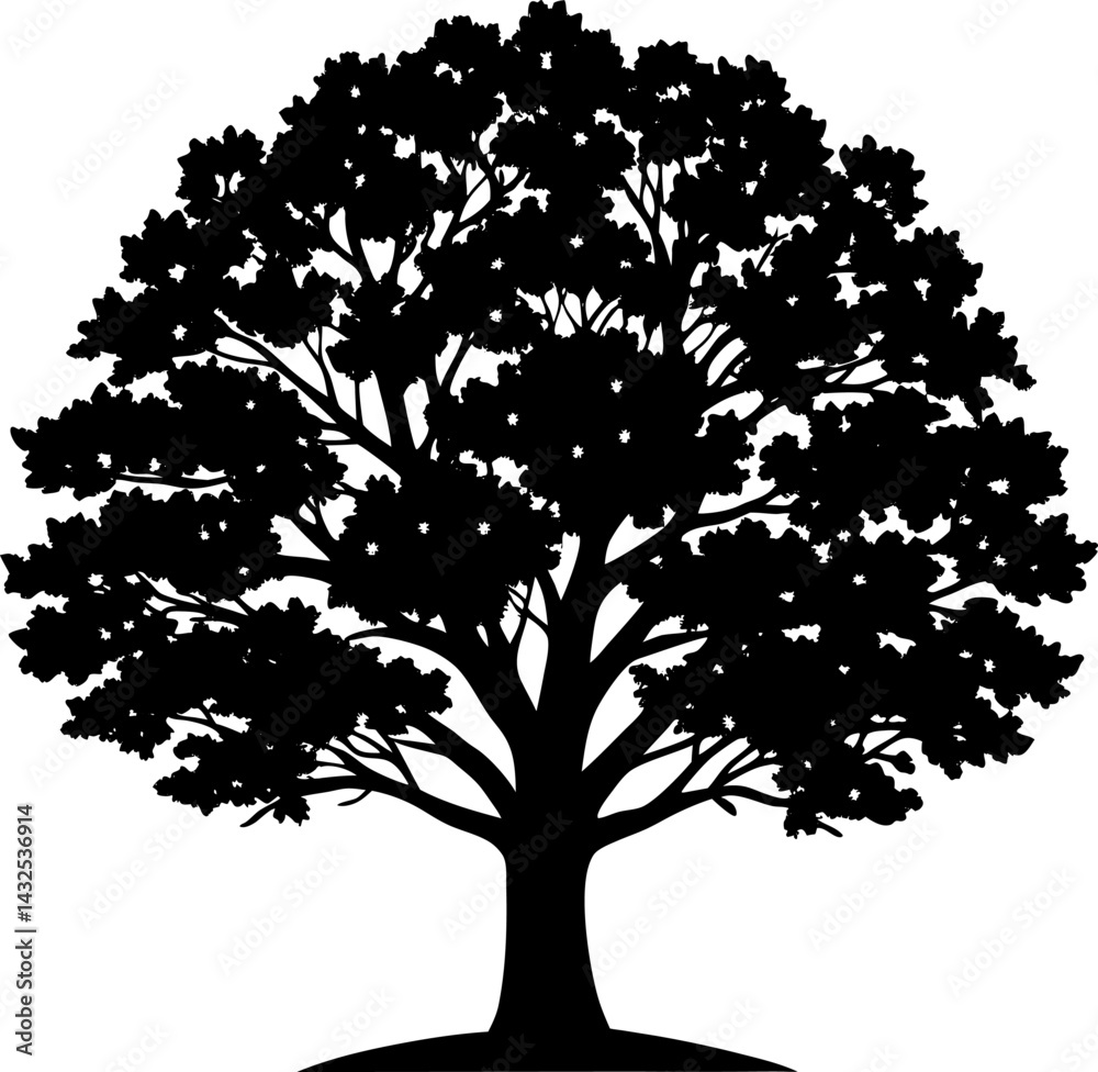 Obraz premium silhouette of tree