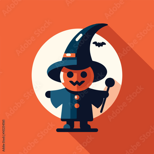 vector image of people wearing halloween costumes