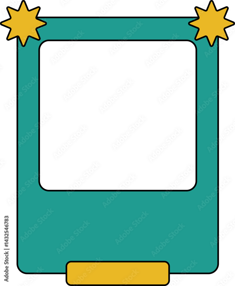 Fototapeta premium Retro QR Code Frame Element Set