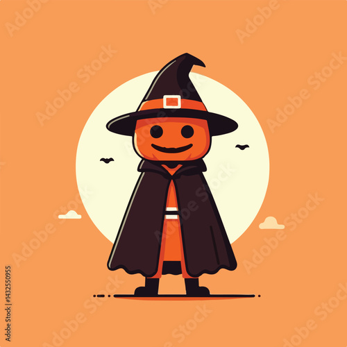 vector image of people wearing halloween costumes