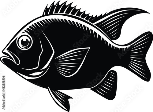 vector illustration of a fish