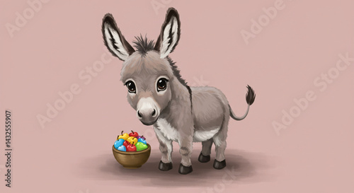 Donkey Digital Painting photo