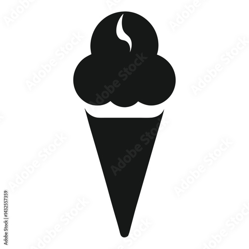 ice cream waffle cone symbol