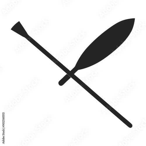 rowing oar paddle icon
