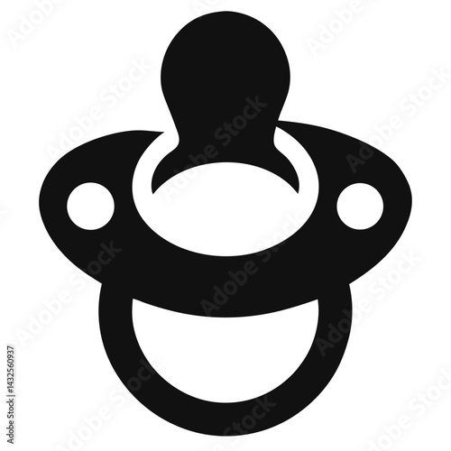 baby pacifier silhouette icon