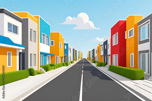 vector illustration of a modern building