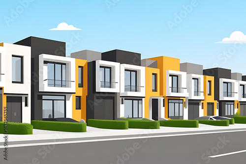 vector illustration of a modern building