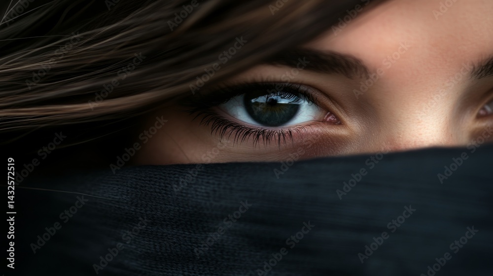 Expressive eyes are captured in close-up, surrounded by abstract swirls, symbolizing the battle with mental health, enhanced with textured brushstrokes in dark hues Expressive eyes are captured in close-up, surrounded by abstract swirls, symbolizing the battle with mental health, enhanced with textured brushstrokes in dark hues