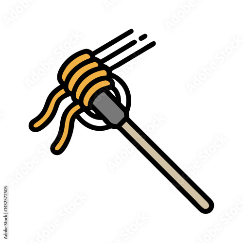 Honey dipper with honey on a black background