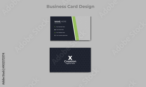 Professional corporate creative Business card or Visiting card Design template 