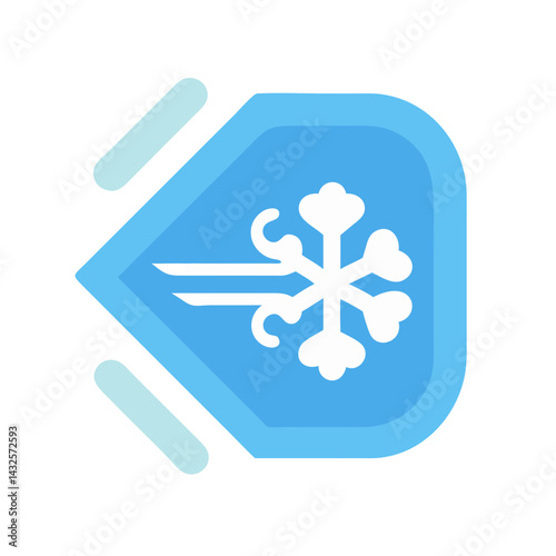 Air Conditioning Logo Vector, Cold Temperature Control Symbol