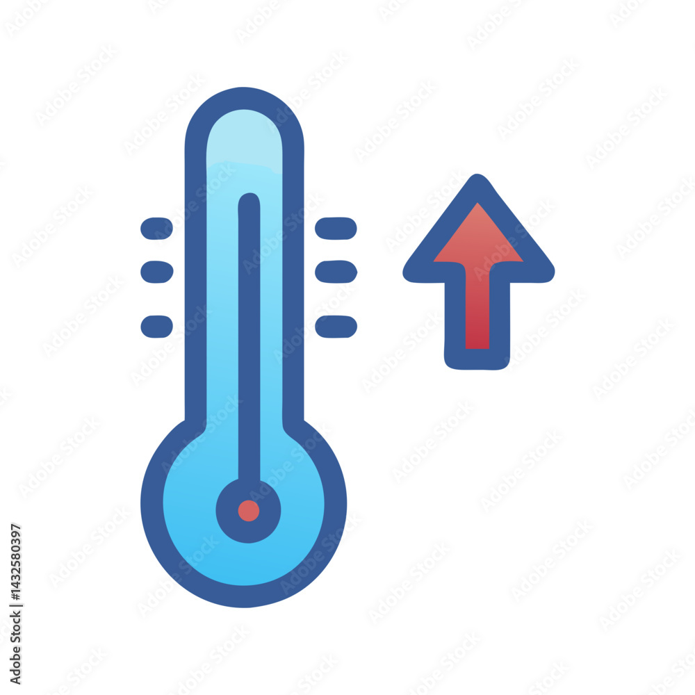 Rising Temperature Thermometer Illustrates Climate Change and Global Warming Rising Temperature Thermometer Illustrates Climate Change and Global Warming