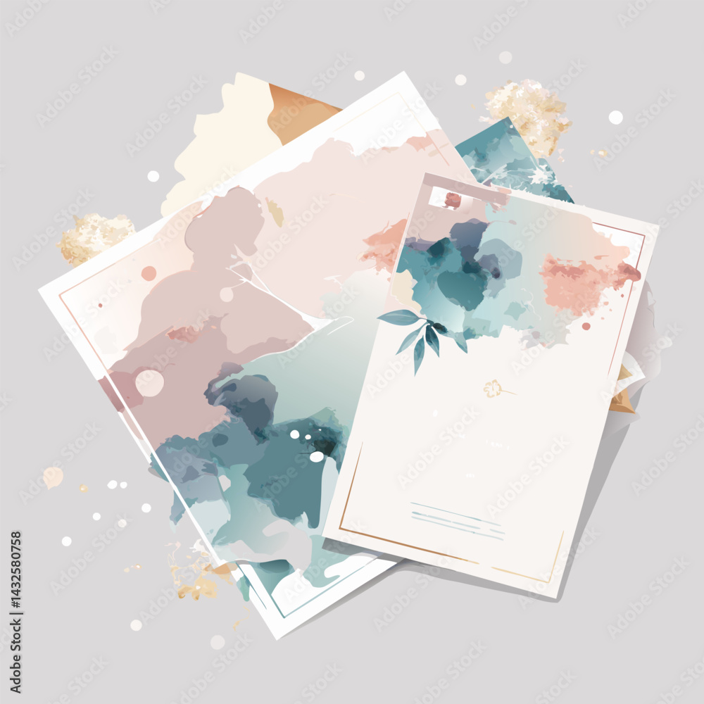 Fototapeta premium Watercolor Abstract Background Design . Artistic Print