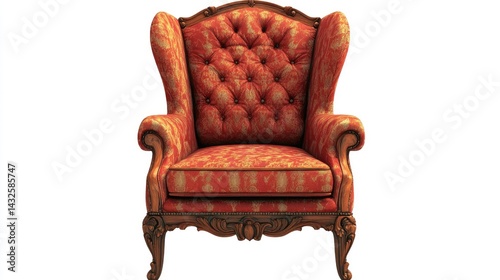 old leather armchair