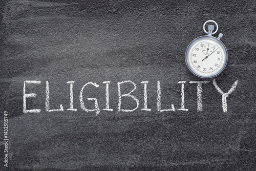 Obraz na płótnie eligibility word watch w salonie