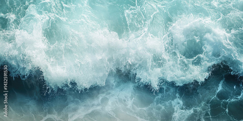 Crystal Waves Crashing on Pristine Sand
