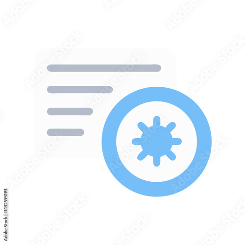 Virus Detected Document, Data Protection Icon, Malware Scan