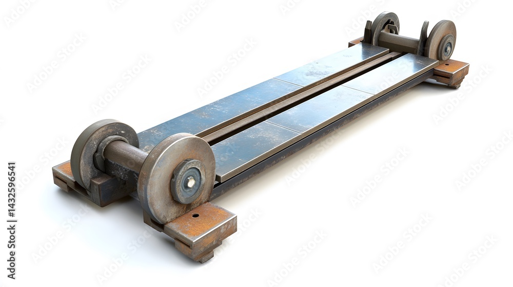 Industrial Metal Railway Dolly. Industrial Metal Railway Dolly.