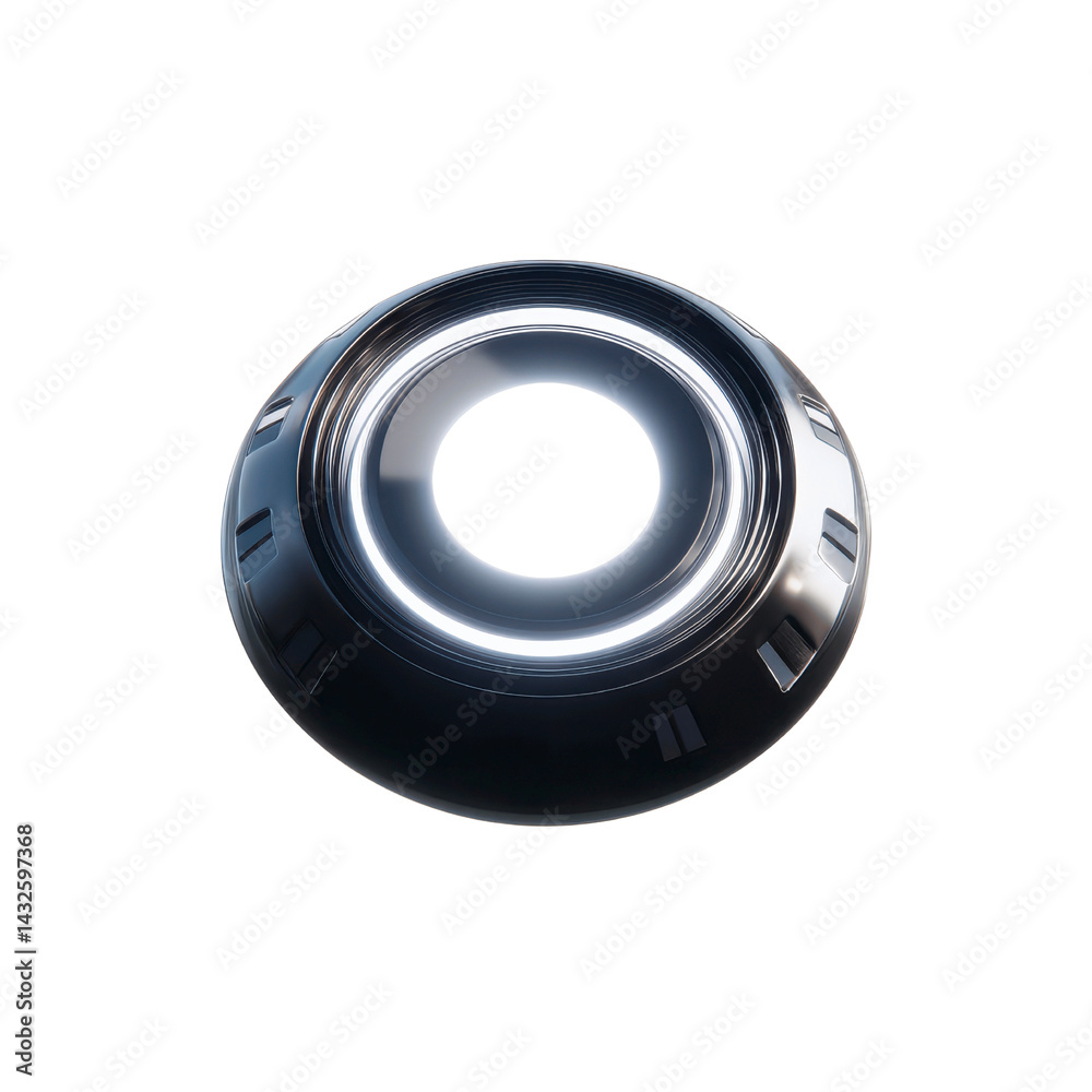 Futuristic Circular Object, Abstract Technology Ring, Sci-Fi Design Element Futuristic Circular Object, Abstract Technology Ring, Sci-Fi Design Element