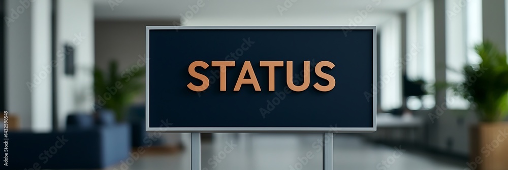 Fototapeta premium A modern sign displaying the word 