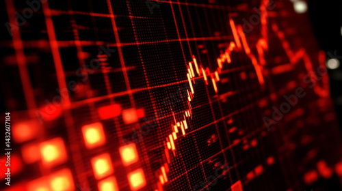 Wallpaper Mural Analyzing past performance through graphs can guide future investment decisions. Torontodigital.ca
