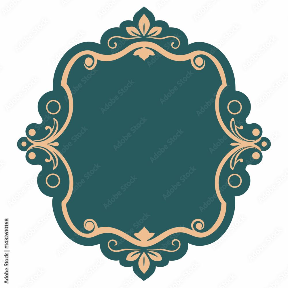 Fototapeta premium Elegant-line borders perfect for elegant designs, prints, and digital artwork.