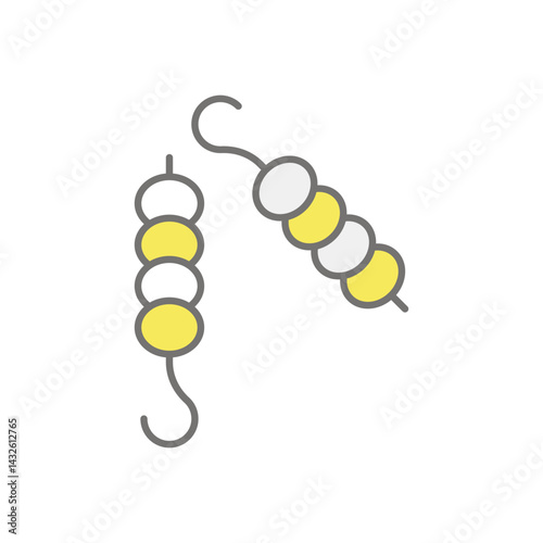 Skewer  icon vector stock illustration