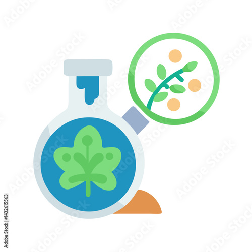 Botanical Research: Beaker, Leaf, Berries, Science, Plant, Experiment