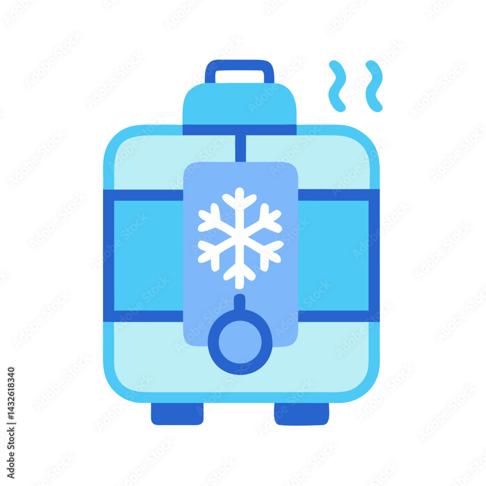 Cool Mist Humidifier Icon: Evaporative Cooling for Fresh Air Cool Mist Humidifier Icon: Evaporative Cooling for Fresh Air