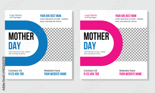 Happy Mother's Day social media post design