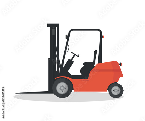 Warehouse loader icon. Transport for moving boxes and crates. Warehouse transport.